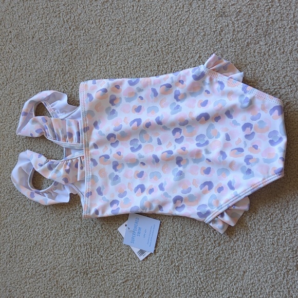 🍋✨ NWT rockets of awesome leopard one piece swimsuit size 6-12mo - Picture 6 of 7